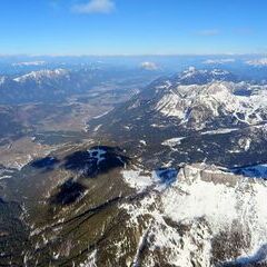 Flugwegposition um 15:11:57: Aufgenommen in der Nähe von Gemeinde Hermagor-Pressegger See, Österreich in 2977 Meter
